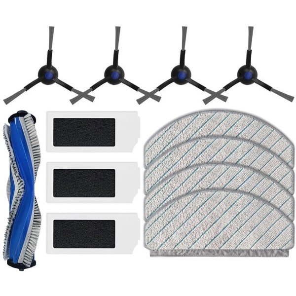 Geschikt voor Ecovacs, vervangende onderdelen voor robotstofzuigers, geschikt voor N20 PRO/FAMILY onderdelen, filter/doek/hoofdborstel/zijborstel
