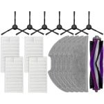 Geschikt voor Eureka, accessoires voor robotstofzuigers, geschikt voor E10S, rolborstel/zijborstel/filter/hepa/filterpatroon/mop/schoonmaakdoek/hepa/mop