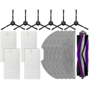 Geschikt voor Eureka, accessoires voor robotstofzuigers, geschikt voor E10S, rolborstel/zijborstel/filter/hepa/filterpatroon/mop/schoonmaakdoek/hepa/mop