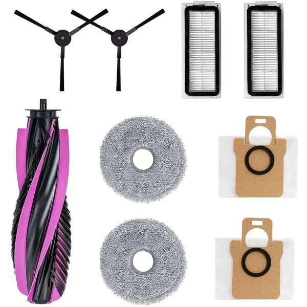Geschikt voor Haier V30 V3S / RHSW-V30U1 Robotstofzuiger Accessoires Vervangingsset - 1 Hoofdborstel, 2 Zijborstels, 2 HEPA Filters, 2 Dweilpads, 2 Stofzakken