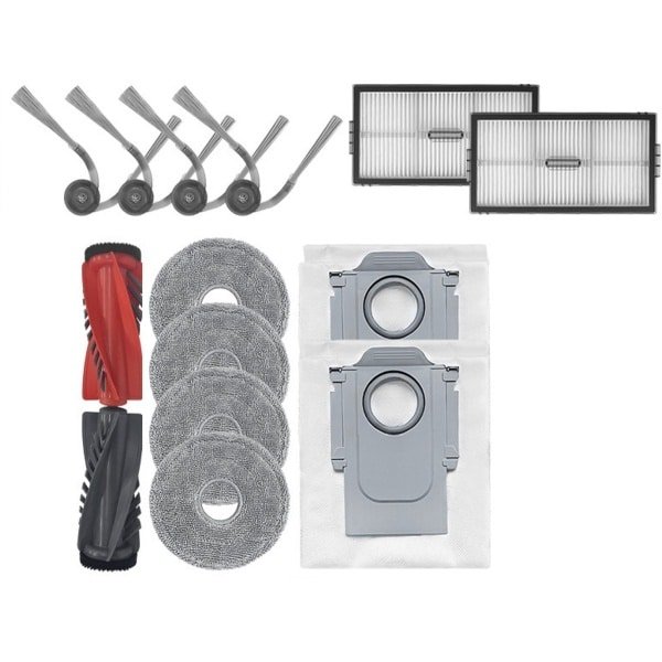 Geschikt voor accessoires van geschikt voor robotstofzuigers, geschikt voor P20 PLUS/P20 Ultra, hoofdborstel/zijkantborstel/filter/mop/stofzak