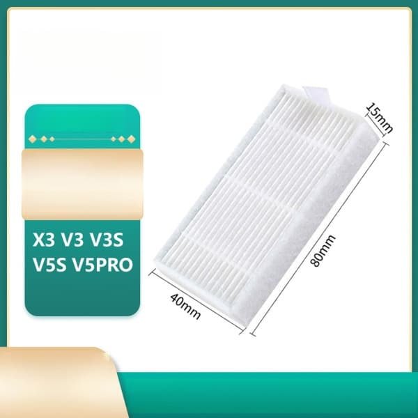Geschikt voor ilife robotstofzuiger accessoires, geschikt voor X3 V3 V3s V5s V5pro HEPA-katoenen filters, stofzuigerfilters, set van 10 stuks