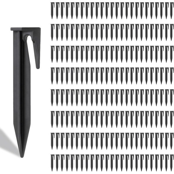 Ground Pegs voor Robotgrasmaaier - Grondankers - 200 Stuks - Grenskabel - Kabelpennen - Draadbevestiging - Schokbestendig Versterkt - Compatibel met Husqvarna - Gardena - Worx - Bosch