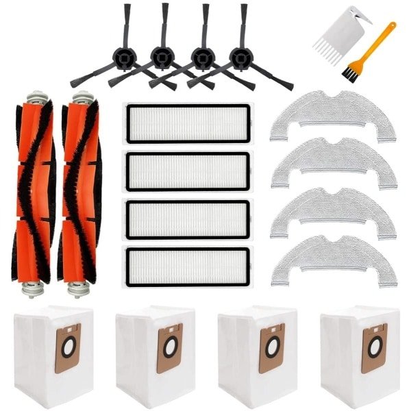 ONF3 - Accessoireset voor Robotstofzuiger - 20 Stuks - Inclusief Hoofdborstels en Filters - Geschikt voor Dreame Bot Z10 Pro L10 Plus - Complete...