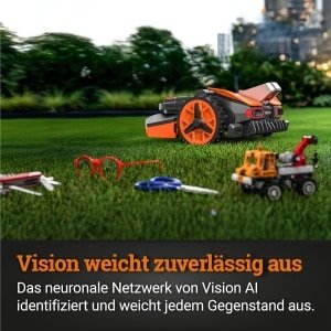 Robotgrasmaaier Landroid Vision S250 - 250 m² - AI Obstakeldetectie - WLAN & Bluetooth - App-bediening - Zonder Begrenzingskabel - Hedgehog Protection