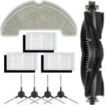 Stofzuiger Accessoireset - Robotstofzuiger Onderdelen - Huis Schoonmaken - 10 Delige Compleet Set - 10 Stuks - Wit