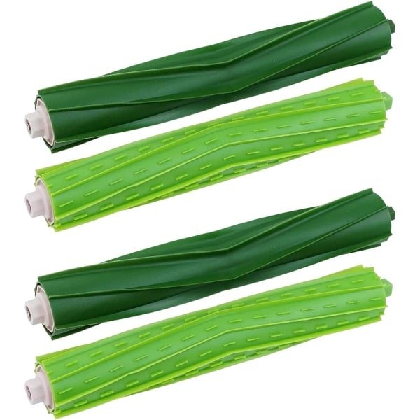 Stofzuigeronderdelen - Reserveonderdelen Robot - Robotstofzuiger Reinigen - Klitvrije Rubberen Borstels - 2 Sets