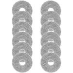 Verpakking van 12 doekjes geschikt voor Dreame X50 / X40 / L20 Ultra Complete - Overige stofzuiger accessoires - L50 / L40 / X30 / L10 / L10s Pro Ultra - Xiaomi X20 Pro/Max robotstofzuiger - Herbruikbare en wasbare microvezel dweilpad accessoires