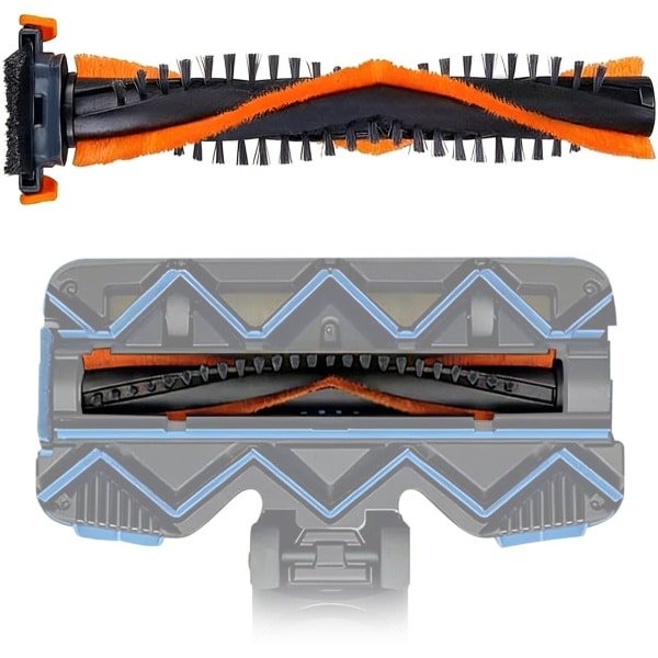 Vervangende borstelkoppen voor robotstofzuigers - Reinigingsborstels - Vervangende borstelkoppen voor stofzuigers - Stofzuigeraccessoires - Hoofdborstel voor robotstofzuigers - Geschikt voor Philips CP0667 Stofzuigerrobot,Speedpro Max 360° Fc6 XC7/8