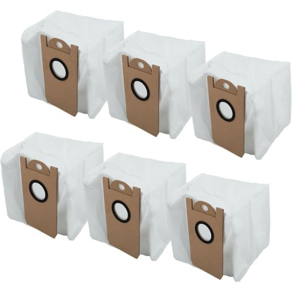 Vervangende stofzuigerzakken set van 6 stuks voor robotstofzuiger, accessoires en reserveonderdelen voor optimale schoonmaakprestaties