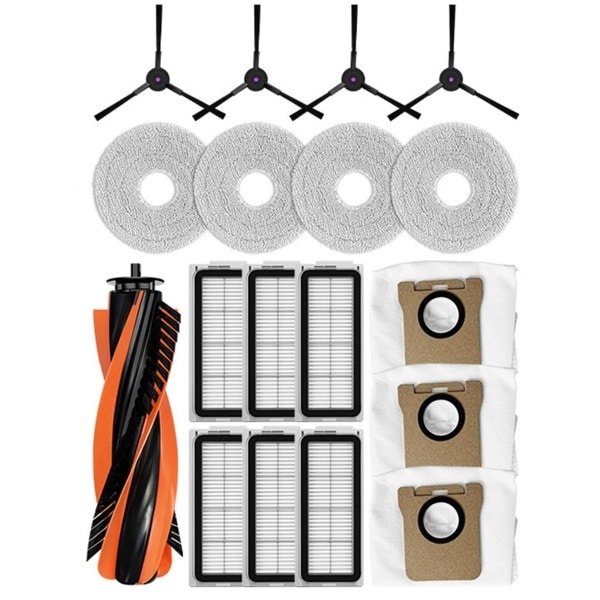 Vervangingsaccessoireset compatibel met JONR P20PRO robotstofzuiger, T5 Pro hoofdborstel, zijborstels, filters, dweildoeken en stofzakken