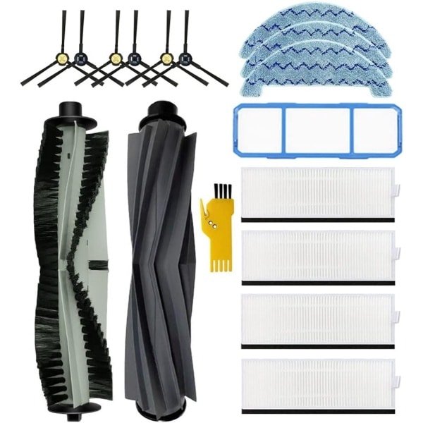 vervangende accessoiresset Geschikt voor ZACO ILIFE A9s A7 X785 X750 X800 robotstofzuiger 16 pakken 2 hoofdborstels, 4 Hepa-filters, 1 primair filter, 6 zijborstels, 3 dweildoeken