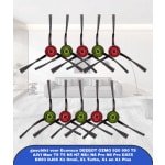 (10 Stuks) Zijborstel Vervangende Onderdelen geschikt voor Robotstofzuiger Ecovacs DEEBOT OZMO 920 950 T8 AIVI Max T9 T5 N5 N7 N8+ N8 Pro N8 Pro DX55 DX93 DJ65 X1 Omni, X1 Turbo, X1 en X1 Plus