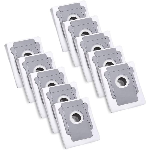 10 vacuümzakken Geschikt voor Roomba i1+, i3+, i4+, i5+, i6+, i7+, i8+, s9+, j5+, j7+, j7+, j8+, j9+, 10 reservezakken voor robotstofzuigers i, J en S