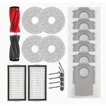 10R Accessoires voor Roborock Saros 10R, Qrevo CurvX Robotstofzuiger en Dweil, 1 Set Hoofdborstel, 2 HEPA-filters, 4 Zijborstels, 4 Dweilkussens, 6 Stofzakken