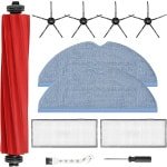 11 stuks accessoires gescht voor Roborock S7/S7 Plus/S7 MaxV/S7 MaxV Ultra/S7 Pro Ultra robotstofzuiger, 1 hoofdborstel, 2 dweilpads, 2 HEPA-filters, 4 zijborstels, 1 reinigingsborstel, 1 schroevendraaier