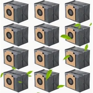 12-Pack Stofzakken Gescht voor Eufy Clean X8 Pro / X10 Pro Omni Robotstofzuiger Zelf-lege Station 2,5L Grote Capaciteit Vervangingszak