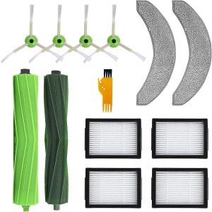 13 stuks accessoires kit vervanging voor iRobot Roomba Combo J7+/ J7Plus robotstofzuiger (alleen alleen), NIET voor J7, 2 Roller, 4 Zijborstels, 4 Filter, 2 Mop Doek, 1 Schone Borstel