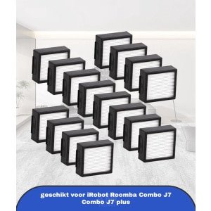 (16 stuks) vervangende filter geschikt voor iRobot Roomba Combo J7 Combo J7 plus robotstofzuiger HEPA-filter accessoireset 16 stuks (alleen voor Combo J7