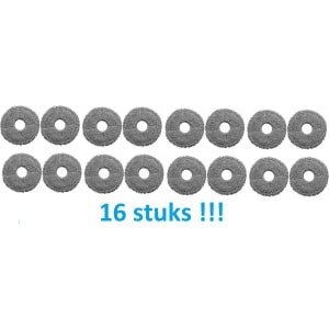 16 x Mop - Dweildoek voor Roborock - Dreame - X30 - X40 - X50 - Xiaomi - beste kwaliteit vervangingen - voor robotstofzuiger - dweilrobot robotstofzuiger
