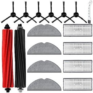 17-delige accessoireset voor robotstofzuiger - Inclusief 2 hoofdborstels, 4 reinigingsdoeken, 4 filters, 6 zijborstels en reinigingsborstel - Universele compatibiliteit