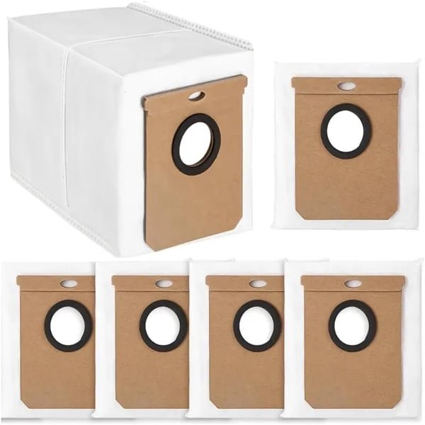 17Parts 6x Stofzakken geschikt voor Eufy L60, L60 SES, L50, L50 SES Robotstofzuiger - 2,5L Capaciteit - Duurzame Non-Woven Constructie - Eenvoudige Installatie - Veilige Sluiting en Lekvrije Opslag