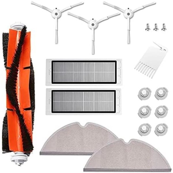 18-delige Reserveonderdelen Set voor Robotstofzuigers - HEPA-filter, Hoofdborstel, Zijborstels, Wisdoeken en Meer - Universele Compatibiliteit