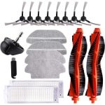 18-delige set accessoires voor robotstofzuiger met mopfunctie - reserveonderdelen - geschikt voor verschillende modellen robots - accessoires voor grondige reiniging