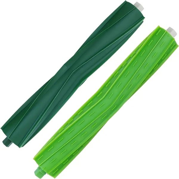 2 Stuks Rubberen Harenvrije Hoofdborstels Compatibel met iRobot Roomba I3 I3+ I4 I6 I6+ I7 I7+ I8 I8+ E5 E6 E7 J7 J7+ J8 J8+ - Vervangingsset voor Robotstofzuiger - Anti-klit Duurzaam Materiaal