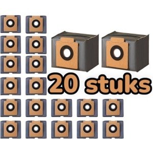 20 Stuks premium stozuigerzakken geschik voor Eufy Clean X8 Pro/X10 Pro Omni robotstofzuiger, stofzak, accessoireset, reserveonderdelen, grote capaciteit