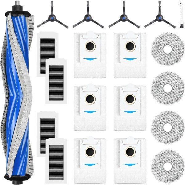 20 accessoires voor robotstofzuiger - hoofdborstel, stofzakken, reinigingsdoeken en filters