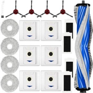 20-delige accessoireset voor robotstofzuiger: hoofdborstel, stofzakken, dweilpads, filters, zijborstels, reinigingsborstel