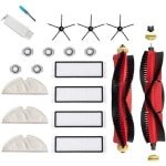 20-delige set van hoofdborstel, zijborstel, filter, dweil accessoire kit voor robotstofzuiger - vervangende onderdelen