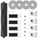 20 stuks accessoires voor Ecovacs Deebot T20 Omni / T20e Omni / T20 Max / T20 Pro robotstofzuiger, 1 hoofdborstels, 4 reinigingsdoeken, 4 Hepa-filters, 4 stofzakken, 6 zijborstels, accessoireset voor