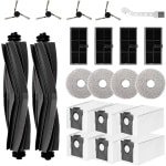 21 stuks accessoires Geschikt voor Dreame L40 Ultra/X40 Ultra Complete/X40 Master/MOVA P50 Pro Ultra robotstofzuiger reserveonderdelen accessoiresset hoofdborstel stofzakken zijborstels dweildoeken