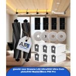 21 stuks accessoires gescht voor Dreame L40 Ultra/X40 Ultra Complete/X40 Master/Mova P50 Pro Ultra robotstofzuiger, reserveonderdelen, accessoireset, hoofdborstel, stofzak, zijborstels