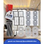 26 vervangingsonderdelen en accessoiresets, geschikt voor Roborock Saros10R/G20S Ultra/ robotstofzuigers, 2 hoofdborstels, 4 HEPA-filters, 6 dweilpads, 6 zijborstels, 6 stofzakken, 2 gereedschappen