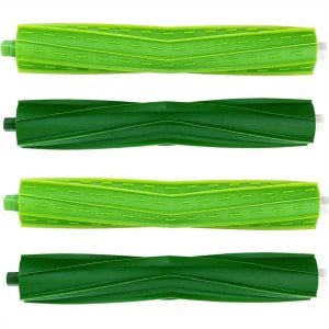 4 Stuks Rubberen Harenvrije Hoofdborstels Compatibel met iRobot Roomba I3 I3+ I4 I6 I6+ I7 I7+ I8 I8+ E5 E6 E7 J7 J7+ J8 J8+ - Vervangingsset voor Robotstofzuiger - Anti-klit Duurzaam Materiaal
