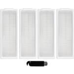 4-pack HEPA filters voor robotstofzuigers - geschikt voor Xiaomi Mop 2S, Mop P, Mop Pro - inclusief reinigingsborstel