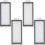 4 stuks wasbare vervangingsfilters voor Roborock Q5 Pro/Q5 Pro+/Q7/Q7 Max+/Q8 Max, vervangingsonderdeel voor robotstofzuigers, efficiënte herbruikbare accessoires