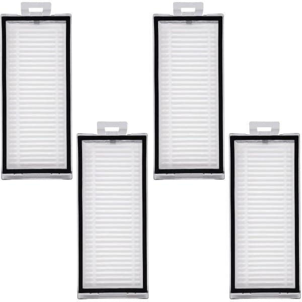 4 stuks wasbare vervangingsfilters voor Roborock Q5 Pro/Q5 Pro+/Q7/Q7 Max+/Q8 Max, vervangingsonderdeel voor robotstofzuigers, efficiënte herbruikbare accessoires