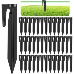 40 Stuks Gronddoekpennen - Grondnagels - 8.5*2 Cm - Draadpennen / Haringen - Grondpennen Voor Grensdraad - Compatibel Met De Meeste Merken - Geschikt Voor Het Bevestigen Van Robotmaaierkabels - Accessoires Voor Robotgrasmaaiers