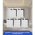 (5 Stuks) L60 L50 HEPA-filters geschikt voor eufy L60, L60 Hybrid, L60 SES, L50 SES, L50-serie Robotstofzuiger, HEPA-filterset, Vervangende Onderdelen, met Schuimfilter 5 Sets