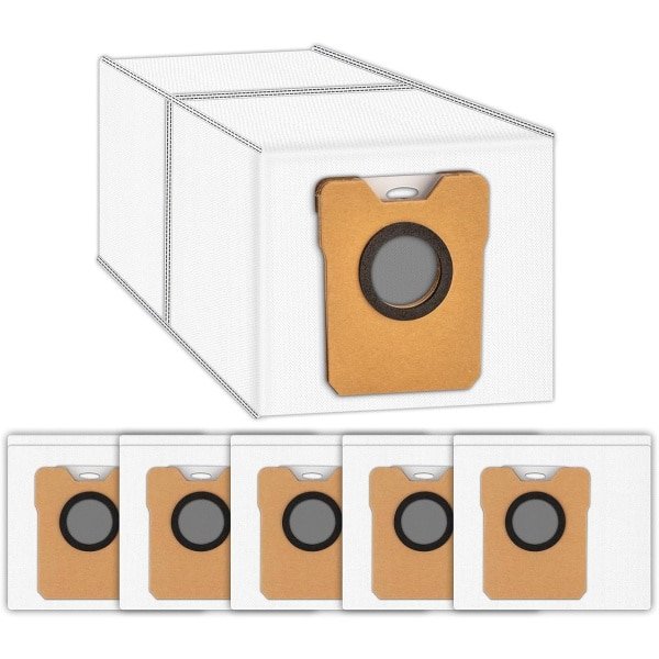 (6 Stuks) Omni C20 Vervangende Stofzakken Geschikt voor Eufy Robotstofzuiger Omni C20 Robotstofzuiger Zelflegend Station, Wegwerpstofzuigeraccessoires, Opvangzakken, Filterzakken