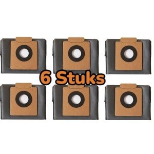 6 Stuks premium stozuigerzakken geschik voor Eufy Clean X8 Pro/X10 Pro Omni robotstofzuiger, stofzak, accessoireset, reserveonderdelen, grote capaciteit