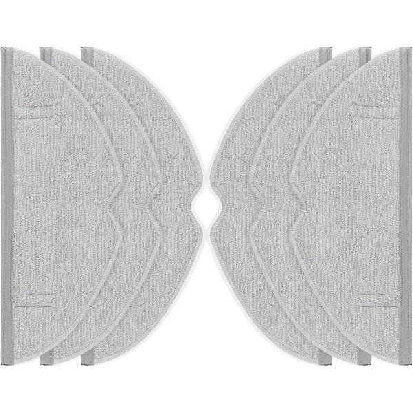 6 microvezel wisserdoeken voor robotstofzuigers - Vervangende schoonmaakdoeken