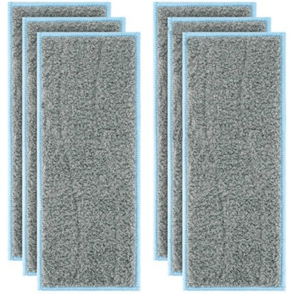 6x Dweil pads geschikt voor iRobot Braava Jet M6 voor nat dweilen M6134 Luxe Dweilpads Dweilrobot - Microfiber Microvezel Dweil Doekjes Pads Set - Dweildoeken Nat Dweilen
