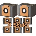 8 Stuks premium stozuigerzakken geschik voor Eufy Clean X8 Pro/X10 Pro Omni robotstofzuiger, stofzak, accessoireset, reserveonderdelen, grote capaciteit