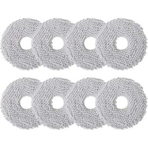 8 doekjes Geschikt voor Ecovacs Deebot X2/T20/T20e/T30 OMNI, wisserdoeken accessoires voor Xiaomi X20/X10+ Plus, voor T30S Pro/Combo, Dreame L10s/L10/L20/X40/L40 Ultra robotstofzuiger, herbruikbare reservedoek