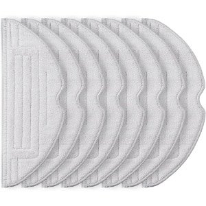 8 stuks wisdoeken gescht voor Roborock S8/S8+/S7 MaxV/S7 MaxV Plus/S7 MaxV Ultra/S7 Pro Ultra/S7/S7+ robotstofzuiger, zilverionen microvezel, VibraRise wisserdoek, accessoires (lichtgrijs)